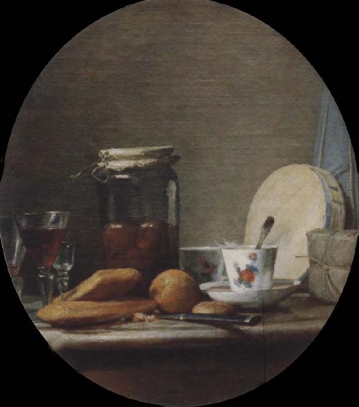 Jean Baptiste Simeon Chardin The pot with apricots